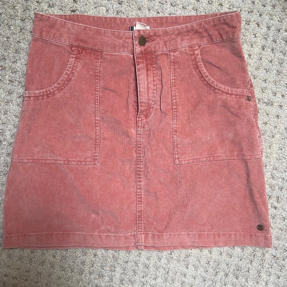 Roxy corduroy skirt pink